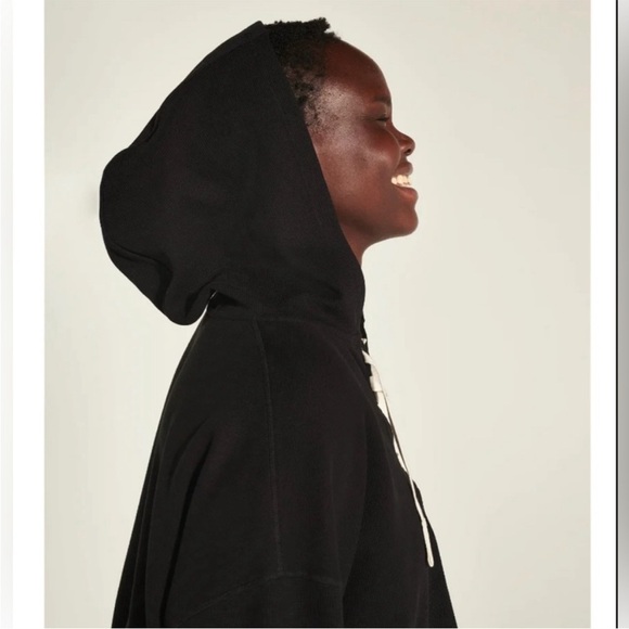 Sweaty Betty Halle Berry Hoodie sweatshirt cropped thermal activewear waffle XL - Picture 6 of 14